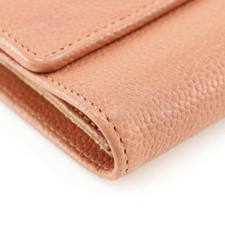 Chanel CC Trifold Flap Wallet Leather