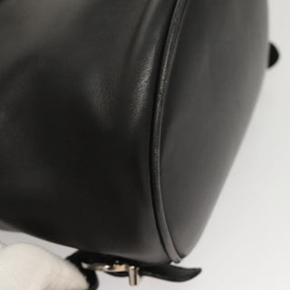 Salvatore Ferragamo Gancini Flap Drawstring Backpack Leather