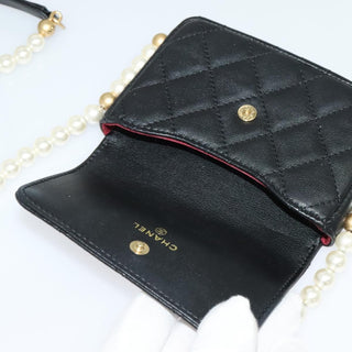 Chanel Pearl Strap CC Wallet on Chain Quilted Calfskin