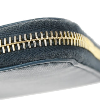 Prada Zip Around Tab Wallet Saffiano Leather