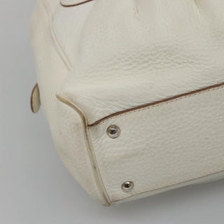 Salvatore Ferragamo Gancini Buckle Shoulder Bag Leather