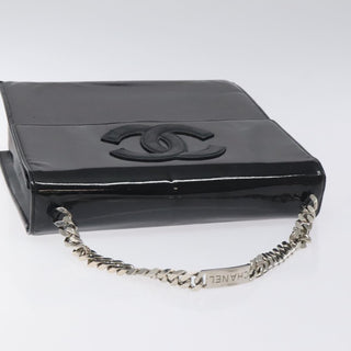 Chanel Vintage CC Box Flap Bag Patent Leather