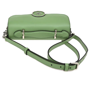 Gucci Petite GG Flap Shoulder Bag Leather