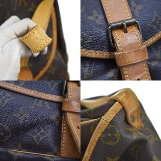 Louis Vuitton Saumur Handbag Monogram Canvas