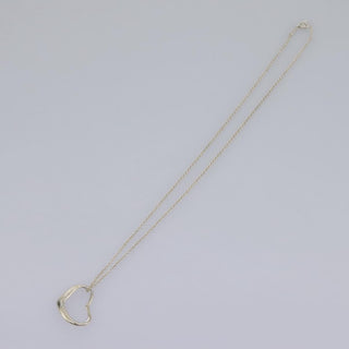Tiffany & Co. Elsa Peretti Open Heart Pendant Necklace Sterling Silver