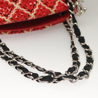 Chanel Just Mademoiselle Bag Woven Stitch Patent