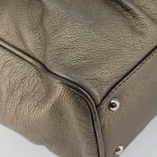 Salvatore Ferragamo Gancini Buckle Shoulder Bag Leather