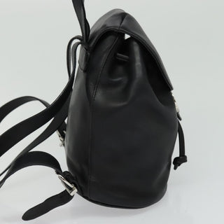 Salvatore Ferragamo Gancini Flap Drawstring Backpack Leather