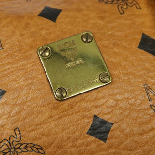 MCM Visetos Handbag Canvas and Leather