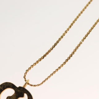 Christian Dior CD Pendant Necklace Metal