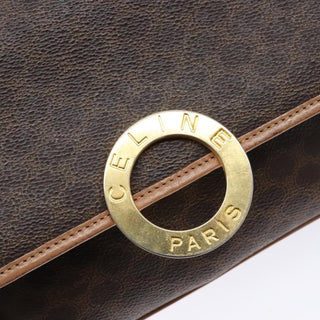 Celine Vintage Macadam Shoulder Bag Canvas