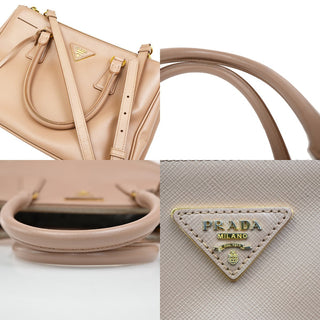 Prada Galleria Double Zip Tote Leather