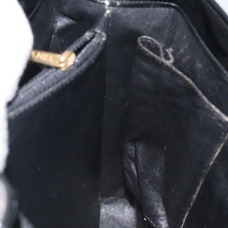 Chanel Vintage Embossed Logo Shoulder Bag Patent