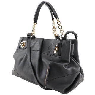 Salvatore Ferragamo W Chain Tote Leather