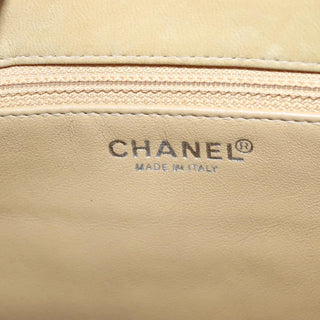 Chanel Chocolate Bar CC Tote Quilted Patent