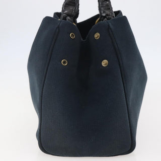 Bottega Veneta Braided Handle Open Tote Bag Canvas with Leather