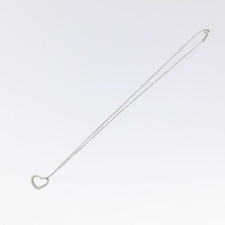 Tiffany & Co. Elsa Peretti Open Heart Pendant Necklace Sterling Silver