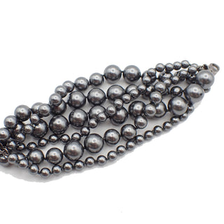 Chanel CC Charm Bracelet Faux Pearls and Metal