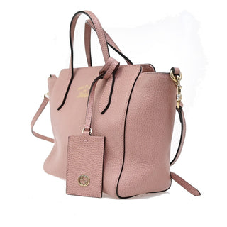 Gucci Swing Crossbody Bag Pebbled Leather