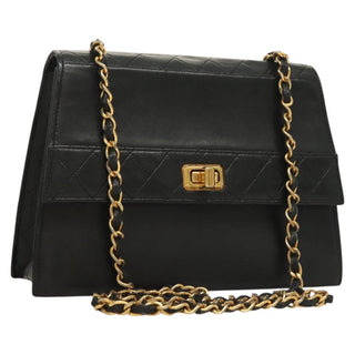 Chanel Vintage Trapezoid CC Flap Bag Leather
