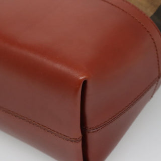 Fendi Pequin Roll Tote Canvas and Leather