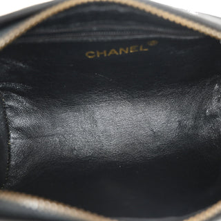 Chanel Vintage Diamond CC Barrel Bag Quilted Leather