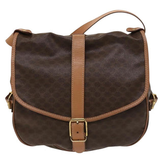 Celine Vintage Macadam Shoulder Bag Canvas