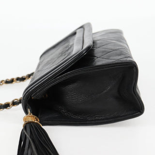 Chanel Vintage Tassel Flap Bag Leather