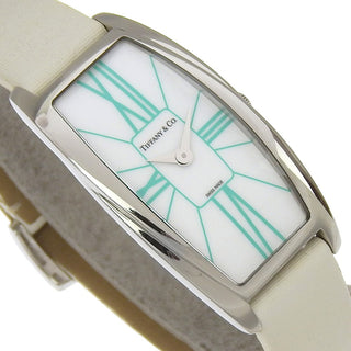 Tiffany & Co. Gemea Quartz Watch Stainless Steel / Embossed Leather