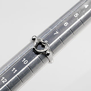 Tiffany & Co. Elsa Peretti Open Heart Ring Platinum with Diamonds
