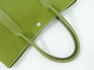 Hermes Garden Party Tote Toile and Leather