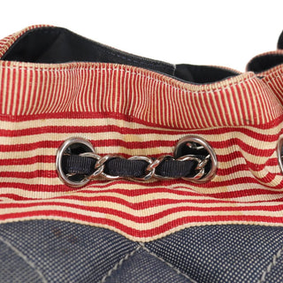 Chanel Stretch Spirit Cabas Quilted Denim