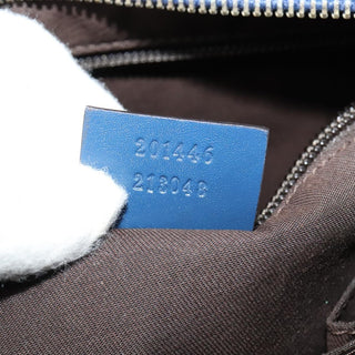 Gucci Zip Top Messenger Bag Diamante Leather