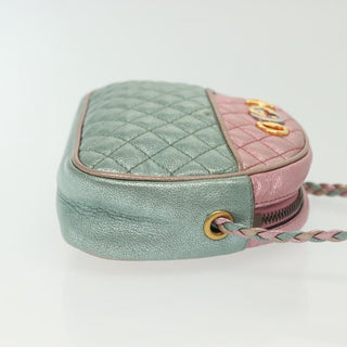 Gucci Trapuntata Camera Shoulder Bag Quilted Laminated Leather