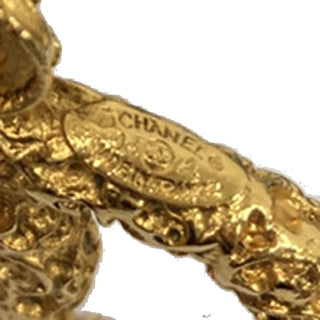 Chanel Vintage CC Logo Chain Charm Pendant Gold-plated