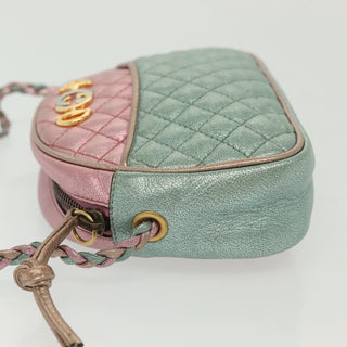 Gucci Trapuntata Camera Shoulder Bag Quilted Laminated Leather