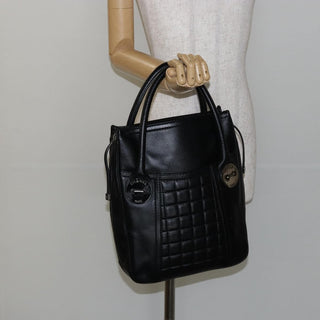 Chanel Vintage Button Tote Quilted Caviar