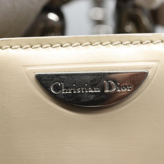 Christian Dior Pearl Lady Dior Bag Patent leather