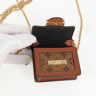 Louis Vuitton Dauphine Chain Wallet Reverse Monogram Canvas