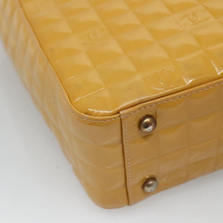 Chanel Chocolate Bar CC Tote Quilted Patent