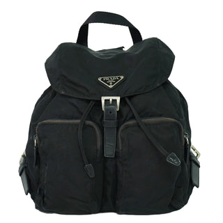 Prada Double Front Pocket Backpack Tessuto