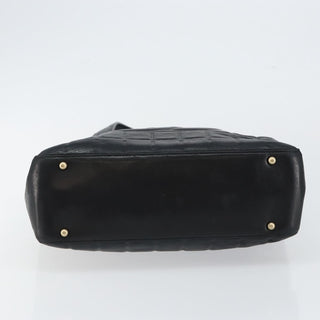 Chanel Chocolate Bar CC Tote Quilted Leather