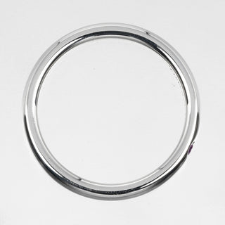 Tiffany & Co. Elsa Peretti 1 Diamond Stacking Band Ring Silver 925 with Pink Saphir