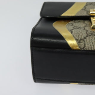 Gucci Padlock Shoulder Bag GG Coated Canvas and Leather