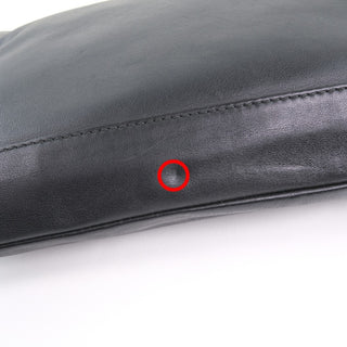 Balenciaga Navy Zip Pouch Leather