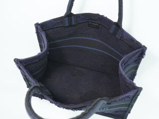 Christian Dior Book Tote Embroidered Canvas