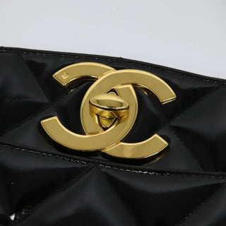 Chanel Vintage Chain Tote Quilted Patent
