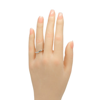 Tiffany & Co. Elsa Peretti Curved Wedding Band Ring Platinum