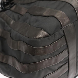 Prada Waves Chain Tote Leather and Tessuto