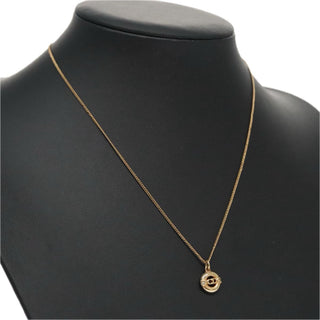 Christian Dior CD Pendant Necklace Metal